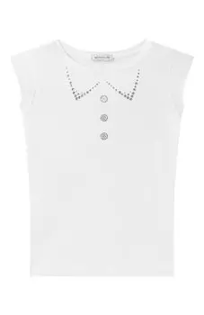 Хлопковая футболка Monnalisa