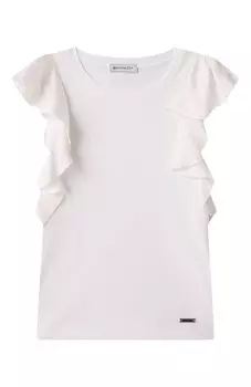 Хлопковая футболка Monnalisa