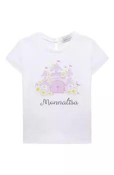 Хлопковая футболка Monnalisa