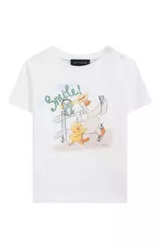 Хлопковая футболка Monnalisa