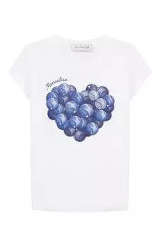 Хлопковая футболка Monnalisa