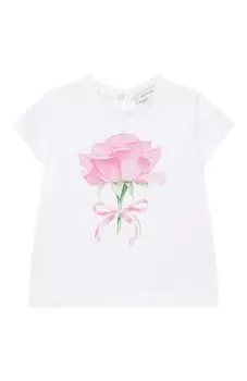 Хлопковая футболка Monnalisa