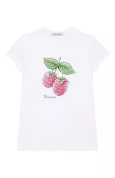 Хлопковая футболка Monnalisa