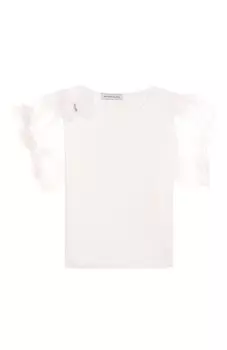 Хлопковая футболка Monnalisa