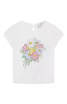 Хлопковая футболка Monnalisa