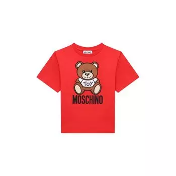 Хлопковая футболка Moschino