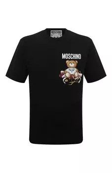 Хлопковая футболка Moschino