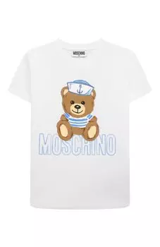 Хлопковая футболка Moschino