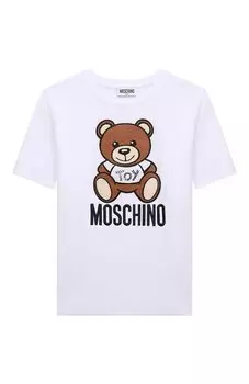 Хлопковая футболка Moschino