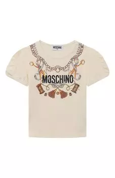 Хлопковая футболка Moschino