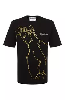 Хлопковая футболка Moschino
