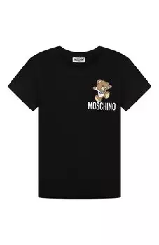 Хлопковая футболка Moschino