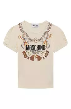 Хлопковая футболка Moschino