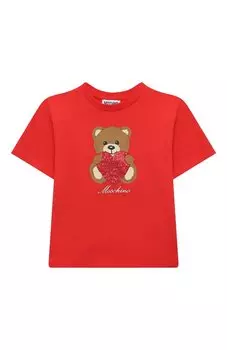 Хлопковая футболка Moschino