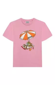 Хлопковая футболка Moschino