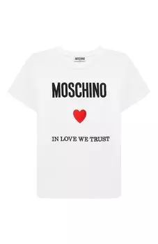 Хлопковая футболка Moschino