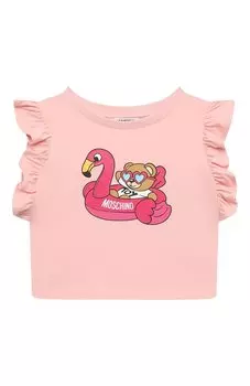 Хлопковая футболка Moschino