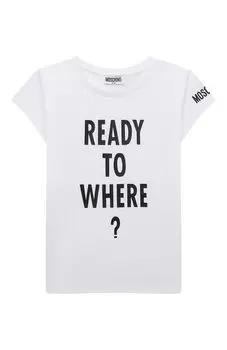 Хлопковая футболка Moschino