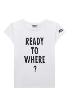 Хлопковая футболка Moschino