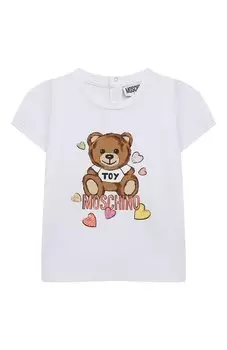 Хлопковая футболка Moschino