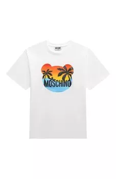 Хлопковая футболка Moschino