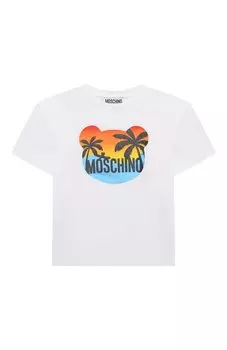 Хлопковая футболка Moschino