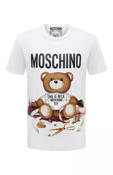 Хлопковая футболка Moschino