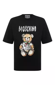 Хлопковая футболка Moschino