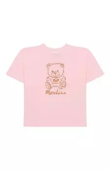 Хлопковая футболка Moschino