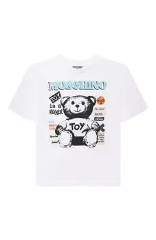 Хлопковая футболка Moschino