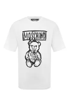 Хлопковая футболка Moschino