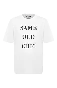Хлопковая футболка Moschino