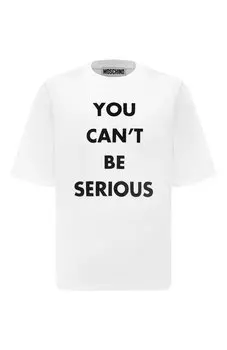 Хлопковая футболка Moschino