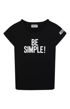 Хлопковая футболка Moschino