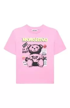 Хлопковая футболка Moschino