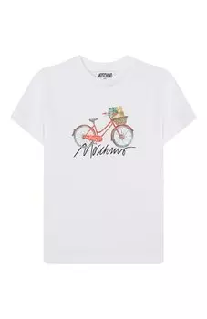 Хлопковая футболка Moschino