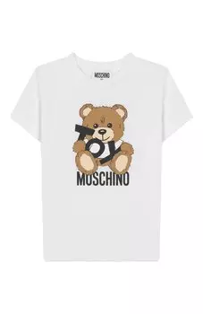 Хлопковая футболка Moschino