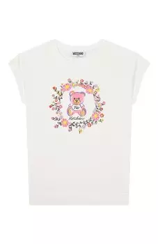 Хлопковая футболка Moschino