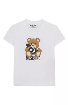 Хлопковая футболка Moschino