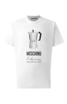 Хлопковая футболка Moschino