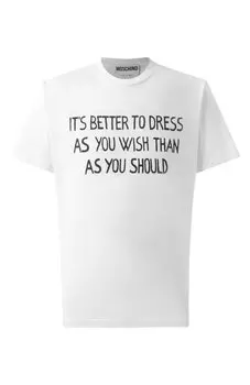 Хлопковая футболка Moschino