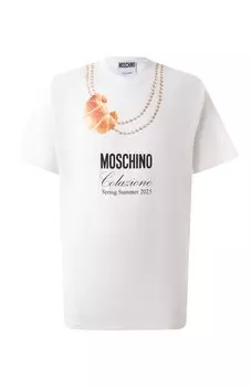 Хлопковая футболка Moschino