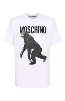 Хлопковая футболка Moschino