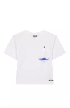 Хлопковая футболка Moschino