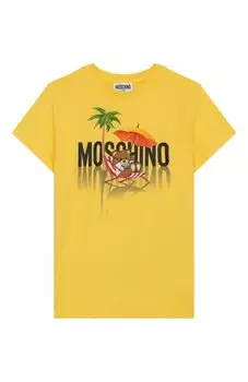 Хлопковая футболка Moschino