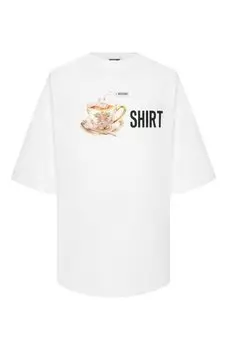 Хлопковая футболка Moschino