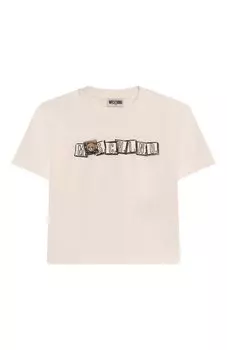 Хлопковая футболка Moschino