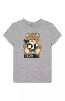 Хлопковая футболка Moschino