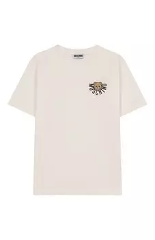 Хлопковая футболка Moschino