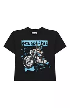 Хлопковая футболка Moschino